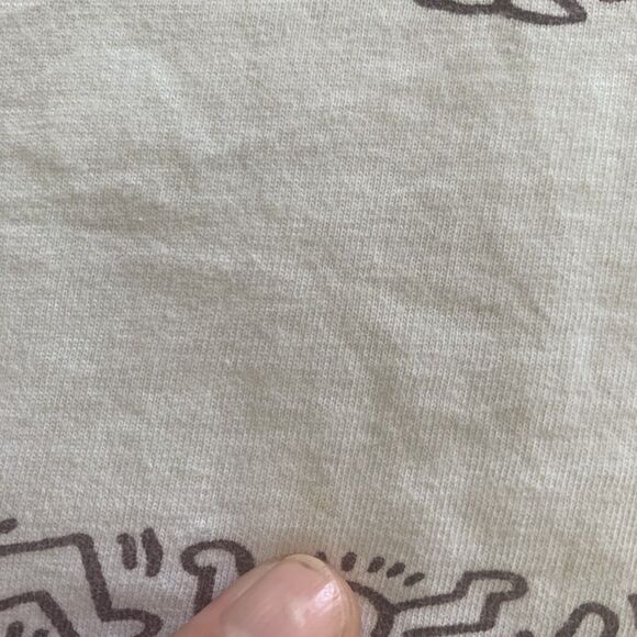 Lacoste X Keith Haring Unisex Shirt Size Large White Black Design Alligator Logo - Picture 10 of 10